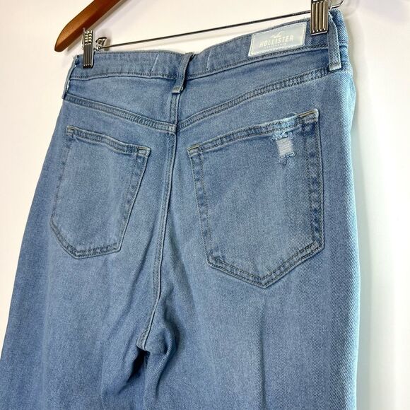 Hollister Ultra High Rise Stacked Vintage Straight Jeans Size 29/9R - Picture 6 of 12